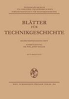 Blätter für Technikgeschichte
