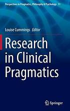 Research in clinical pragmatics