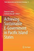 Achieving Sustainable E-Government in Pacific Island States