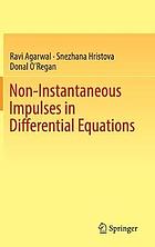 Non-instantaneous impulses in differential equations