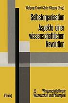 Selbstorganisation Aspekte einer wissenschaftlichen Revolution