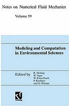 Modeling and computation in environmental sciences : proceedings of the First GAMM-Seminar at ICA Stuttgart, October 12-13, 1995