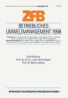 Zeitschrift für Betriebswirtschaft. 98,1. Betriebliches Umweltmanagement. - 4.1998.