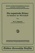 Die organische Bilanz im Rahmen der Wirtschaft