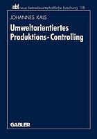 Umweltorientiertes Produktions-Controlling