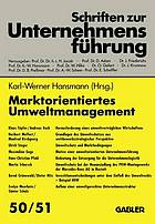 Marktorientiertes Umweltmanagement