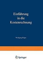 Einführung in die Kostenrechnung