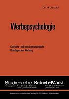 Werbepsychologie : Ganzheits- und gestaltpsychologische Grundlagen der Werbung