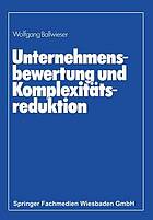 Unternehmensbewertung und Komplexitätsreduktion