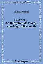 Lesarten - die Rezeption des Werkes von Edgar Hilsenrath