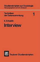 Techniken der Datensammlung 1 Interview