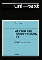 Einführung in die Programmiersprache Ada Skriptum für Hörer aller Fachrichtungen