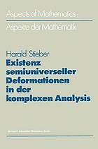 Existenz semiuniverseller Deformationen in der komplexen Analysis