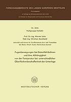 Fugenbewegungen bei Betonfahrbahnen und ihre Abhängigkeit von der Temperatur bei unterschiedlicher Oberflächenbeschaffenheit der Unterlage