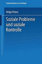 Soziale Probleme und soziale Kontrolle