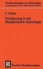 Einführung in die Medizinische Soziologie