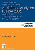 Vertiefende Analysen zu PISA 2006