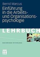 Einführung in die Arbeits- und Organisationspsychologie