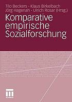 Komparative empirische Sozialforschung