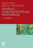 Handbuch Erwachsenenbildung, Weiterbildung