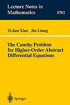 The Cauchy problem for higher-order abstrac diffferential equations