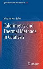 Calorimetry and Thermal Methods in Catalysis