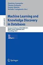 Machine learning and knowledge discovery in databases Pt. 1