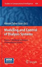 Modelling and control of dialysis systems 1, Modeling techniques of hemodialysis systems