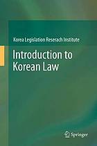 Introduction to Korean Law.