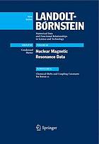 Nuclear magnetic resonance data