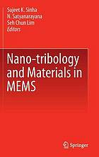 Nano-tribology and materials in MEMS