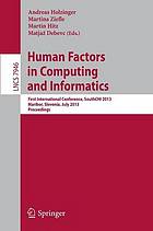 Human factors in computing and informatics.