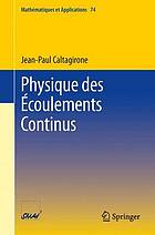 Physique des écoulements continus