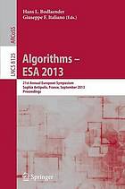 Algorithms 21st annual European symposium ; proceedings