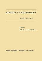 Studies in physiology : presented to john c. eccles.