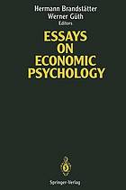 Essays on economic psychology.