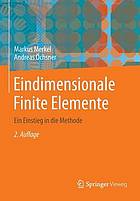 Eindimensionale finite Elemente ein Einstieg in die Methode