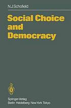 Social Choice and Democracy