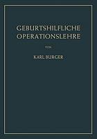 Geburtshilfliche Operationslehre