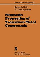 Magnetic properties of transition metal compounds.