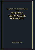 Spezielle chirurgische diagnostik : fr studierende und rzte.