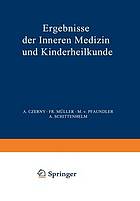 Ergebnisse der Inneren Medizin und Kinderheilkunde : Achtundfünfzigster Band