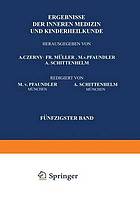 Ergebnisse der Inneren Medizin und Kinderheilkunde : Fünfzigster Band