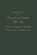 Handbuch der Experimentellen Pharmakologie : Achter Band