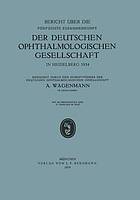 Bericht über die Fünfzigste Zusammenkunft der Deutschen Ophthalmologischen Gesellschaft in Heidelberg 1934