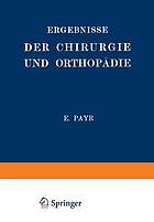 Ergebnisse der Chirurgie und Orthopädie : Fünfzehnter Band