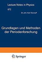 Grundlagen und Methoden der Periodenforschung