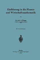 Einführung in die Finanz- und Wirtschaftsmathematik