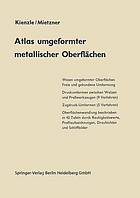 Atlas umgeformter metallischer oberflchen.