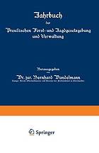 Jahrbuch der Preußischen Forst- und Jagdgesetzgebung und Verwaltung : Sechsundzwanzigster Band